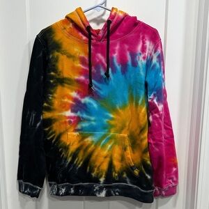 Colorful Tie-Dye Hoodie - Size Small